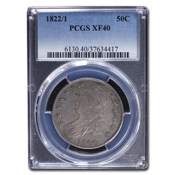 1822/1 Capped Bust Half Dollar XF-40 PCGS 1822/1 Capped Bust Half Dollar XF-40 PCGS